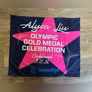 Alysa Liu Oakland Olympics gold medal Rally towel celebration RARE ice skating